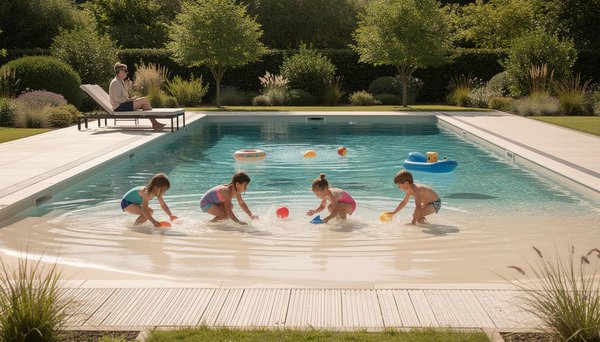 Piscine plage immergée pour enfants : la sécurité et le plaisir au rendez-vous